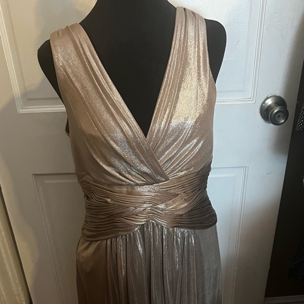 Gold metallic dress